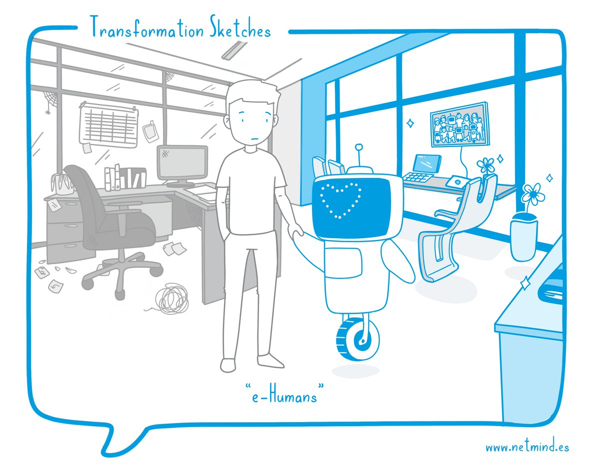 netmind_es's tweet image. &quot;e-Humans&quot;

La tecnología invade nuestras vidas. Las máquinas cada vez son más inteligentes. Dejemos a las máquinas hacer su trabajo, y hagamos nosotros el nuestro: ser humanos: emocionales, creativos, empáticos...

👉bit.ly/2ILfeJy

Autores: María Anes y @Amaeso