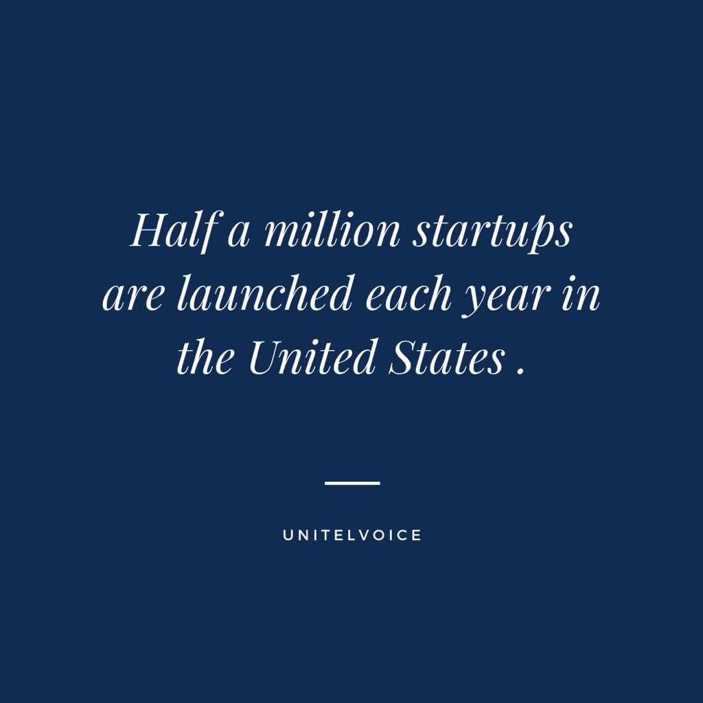 Global Entrepreneurship Week day 3! There are half a million startups launched each year in the US! #globalentrepreneurshipweek