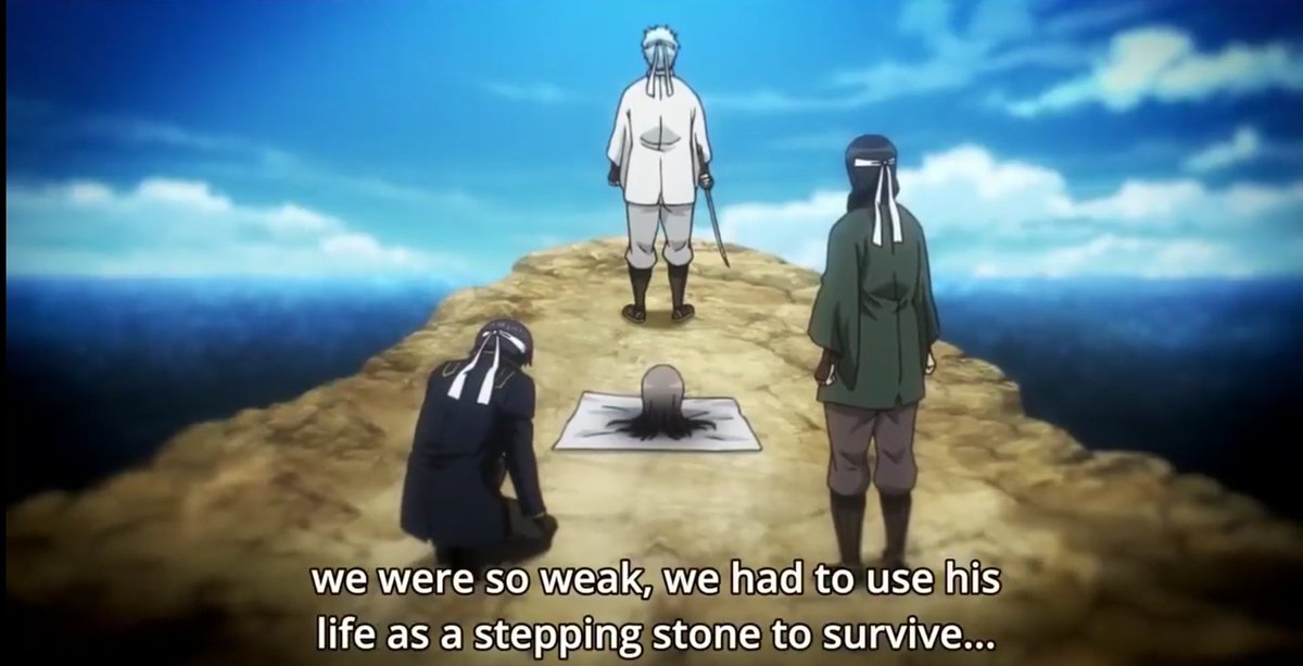  #Gintama Heavy Gintama Spoilers :I maybe over analysing but these shots from CoaN and Shogun Assassination arc definitely have deeper meaning in them and it clearly shows the mentality of Shouyo's disciples after his death.