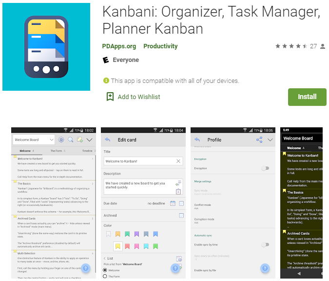 Wondering how to boost productivity? Curious what tool to use? There's Asana, Trello and others...but have  you heard of Kanbani? This is a 100% #free and full featured tool in the spirit of Kanban (no surprise there). Looks pretty awesome. pdapps.org/kanbani/ #productivity
