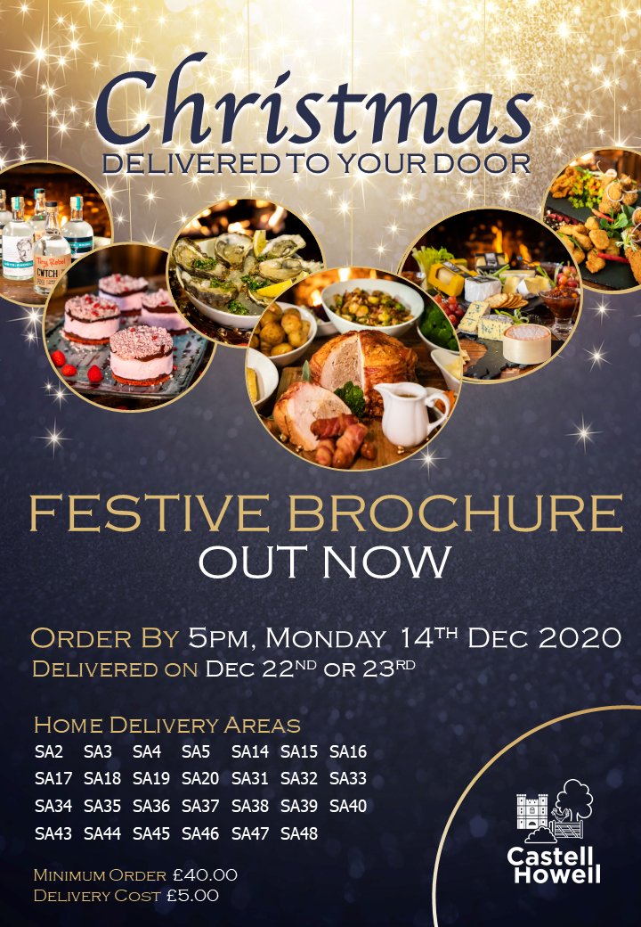 castellhowell's tweet photo. HOME DELIVERY Brochure out now 👉https://t.co/K5HHJvznSq

Order from tomorrow to book your delivery slot. For all info visit https://t.co/audy3dtMsC #ChristmasIsComing https://t.co/qpMJ7nWpXl