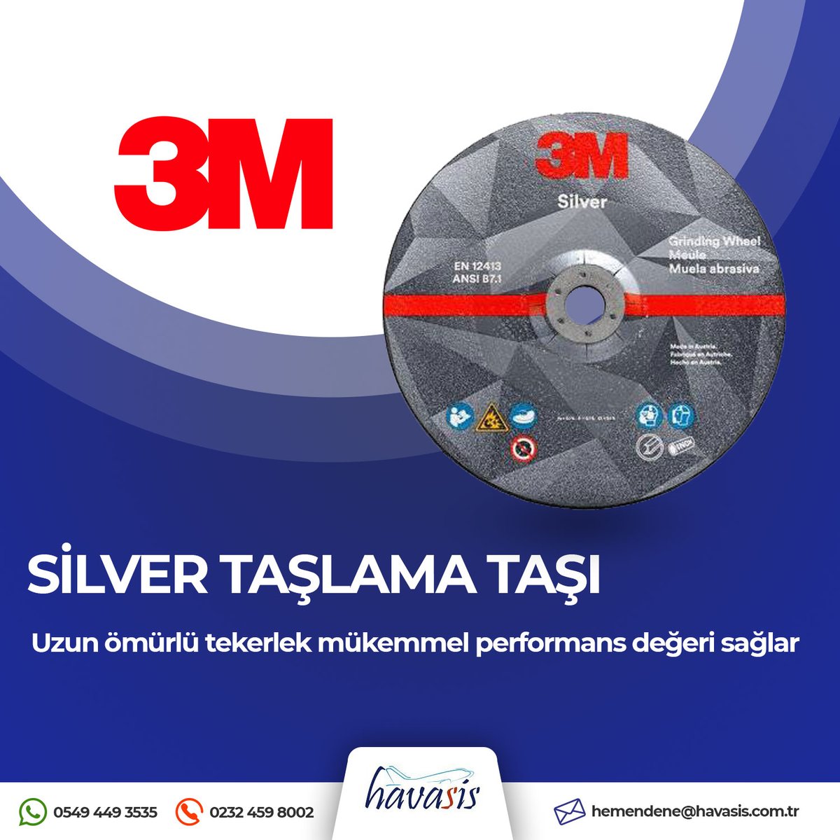 havasisas's tweet photo. Silver Taşlama Taşı
Uzun ömürlü tekerlek mükemmel performans değeri sağlar.

Alışveriş : https://t.co/3KZIBblgsu
Kurumsal İletişim : https://t.co/xwlz8rLu27

#havasis
#taşlamataşı
#silvertaşlamataşı
#elaletleri
#elektriklielaletleri
#pahaliyaalma https://t.co/KTlSywJlR7
