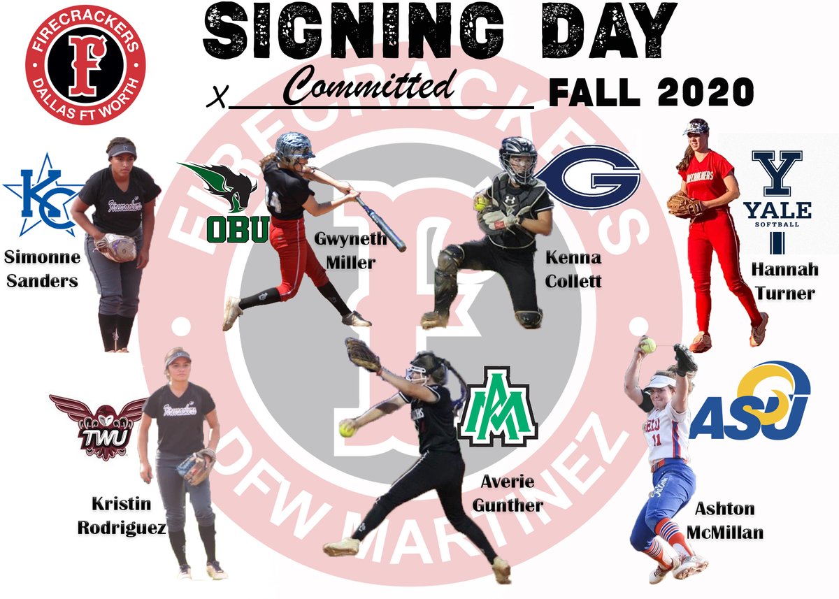 DfwFirecrackers's tweet photo. BIG CONGRATS to these players and their families on signing on to further their education and softball careers!! All Gas!! @dfw_martinez @Los_Stuff @IHartFastpitch @rickcowan68 @JoeMtz28
#FCDFW #FCDFWMtz https://t.co/fWTraIOm3f