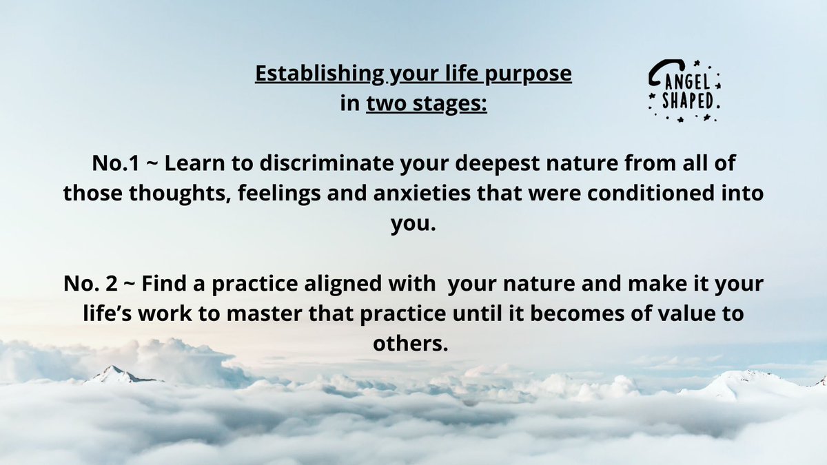 AngelShaped's tweet photo. Finding your life purpose in 2 stages. #personaldevelopment #life #awakening https://t.co/O6bSBB0X3Z