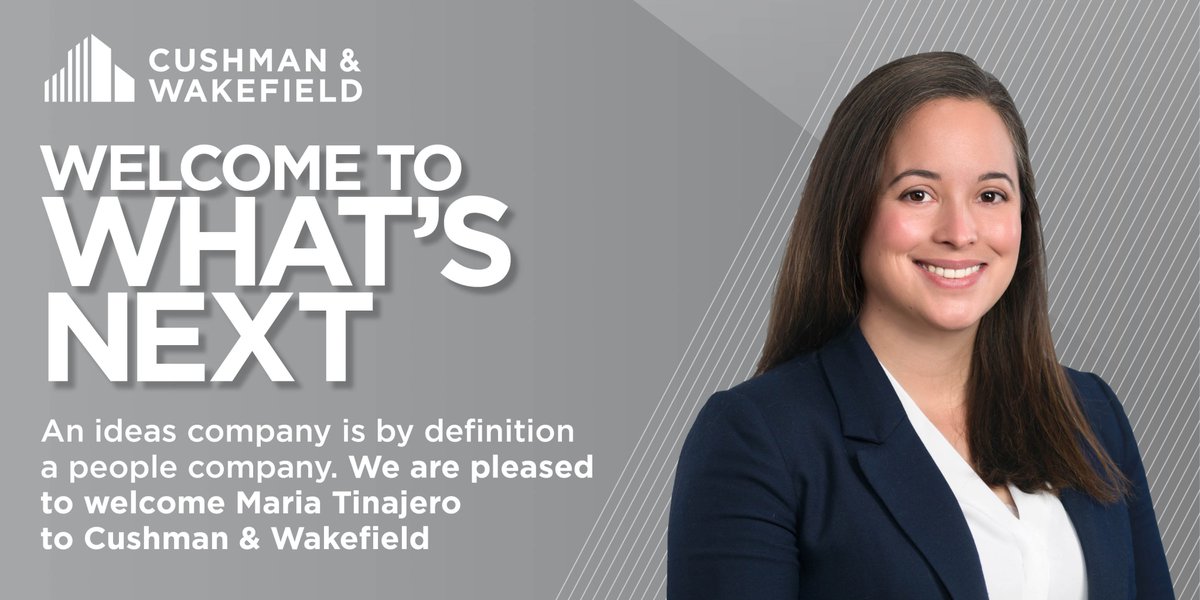 CushWakeCalgary's tweet photo. We are excited to welcome Maria Tinajero, Associate - Retail Sales and Leasing, to our Calgary team. Maria has over 6 years of Tenant Representation experience in the retail sector. Welcome to the team! #WelcometoCW @CushWakeCanada @CushWake https://t.co/fH8PcyYyQE
