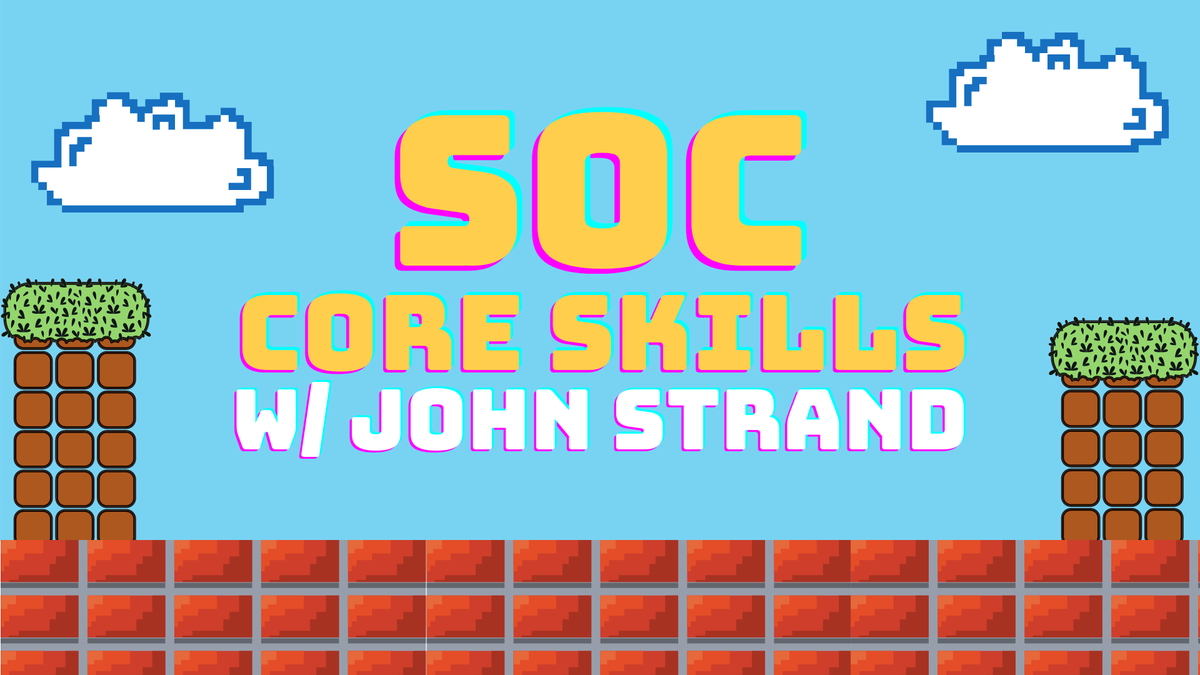 Black Hills Information Security John Strandjs Is Teaching A New Pay What You Can Training Course On Soc Core Skills W John Strand 16 Hours It S The Skills All Black Hills Information Security John Strandjs Is Teaching A New Pay What You Can Training Course On Soc Core Skills W John Strand 16 Hours It S The Skills All
