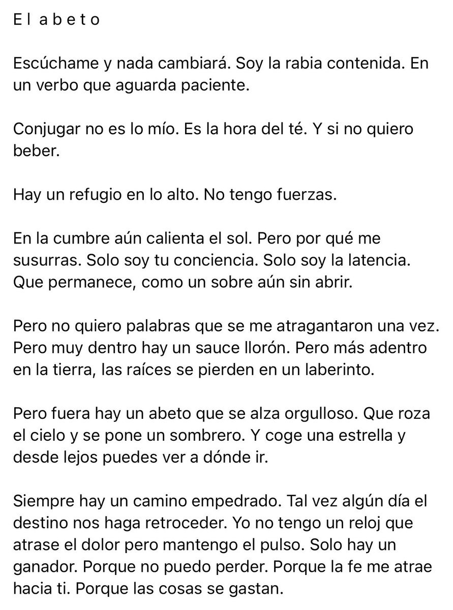 ionztomo16's tweet photo. E l  a b e t o
#abeto #dialogointerno #zurron #poemas #poesia #poesíaconalma #poesiaviva #escribir #escribiresvivir #escribiendo Juan Gago (c) https://t.co/a23zvu0GT6