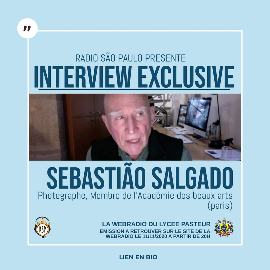 Interview de <a href="/SebastiaoSalgad/">Sebastiao Salgado</a> par les élèves de term. Sur notre webradiorsp.minhawebradio.net #sebastiaosalgado #forêtamazonienne #Pandemie