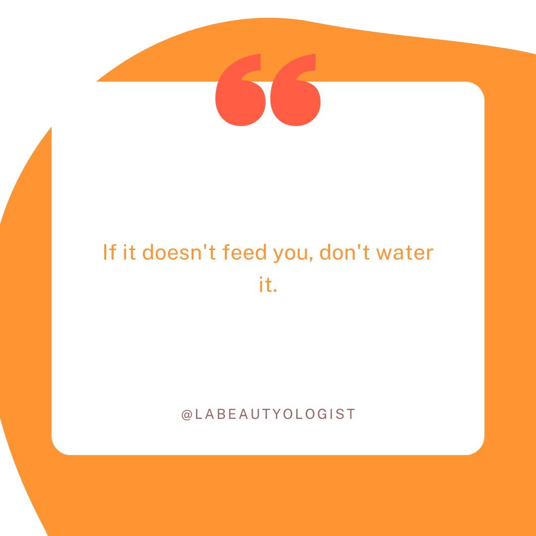 Start your morning with @LaBeautyologist's mantra! Often times we get so caught up in environments, products, and people that don't bring value to us. Make sure you're taking the time to immerse yourself in people and things that feed life back into you.

#selfcare #skincaretip