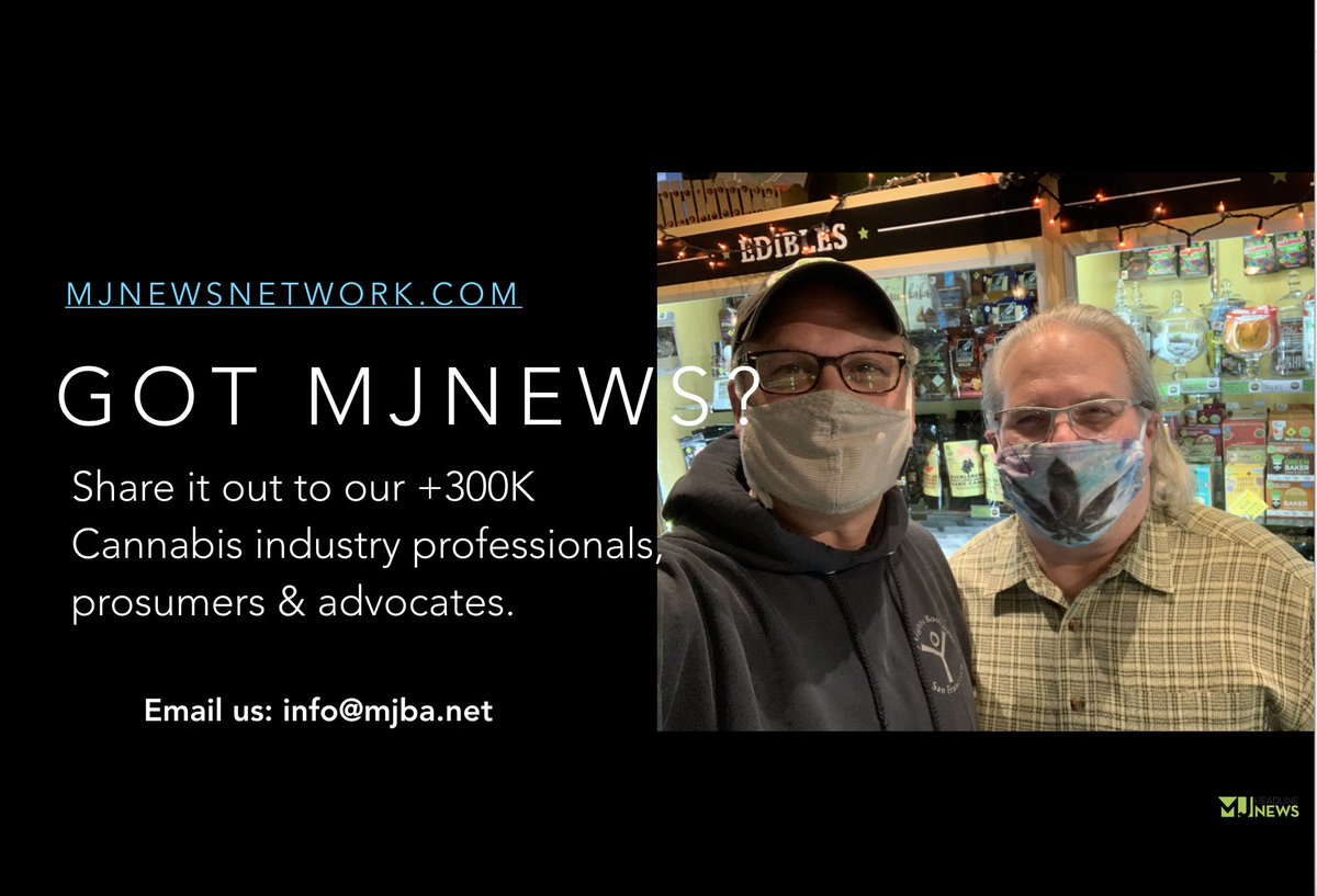 MJHeadlineNews's tweet photo. Got #MJNews? Share it out to our +350K cannabis industry professionals, prosumers and advocates. Send your MJNews to: info@mjba.net https://t.co/e60aUJes73