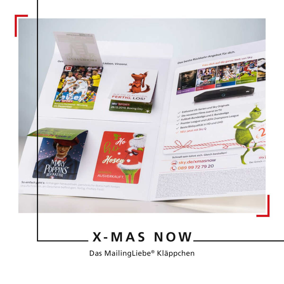 MailingLiebe's tweet photo. Weihnachtsmuffel aufgepasst! 😱 Dieses Kläppchenmailing bietet so richtig viel Platz für Content und jede Menge Raum zur persönlichen Ansprache. Ganz nebenbei ist es gerade mal 20 Gramm leicht und somit auch portotechnisch absolut budgetschonend!

Für meh https://t.co/FQUTDlN9Ro https://t.co/TlvnTIDAIk