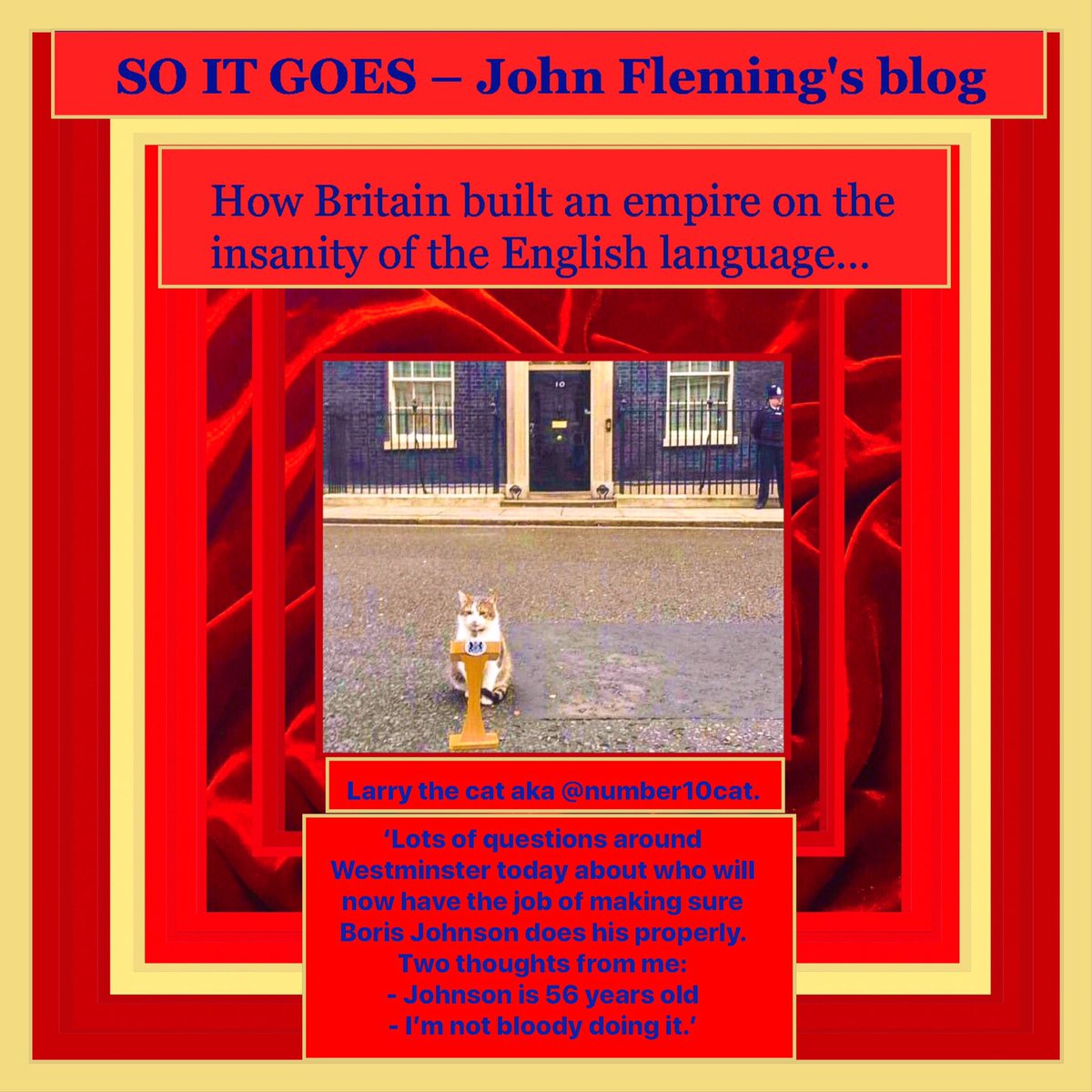 sanshui596's tweet photo. How Britain built an empire on the insanity of the English #language

#thejohnfleming #blog

#nyc #bronx #manhattan #statensland #queens #brooklyn #washingtondc #washingtonstate #harlem #california #losangeles #sanfrancisco #london #nottinghill #battersea

https://t.co/KmSM6r68oL https://t.co/fSffPe08tY