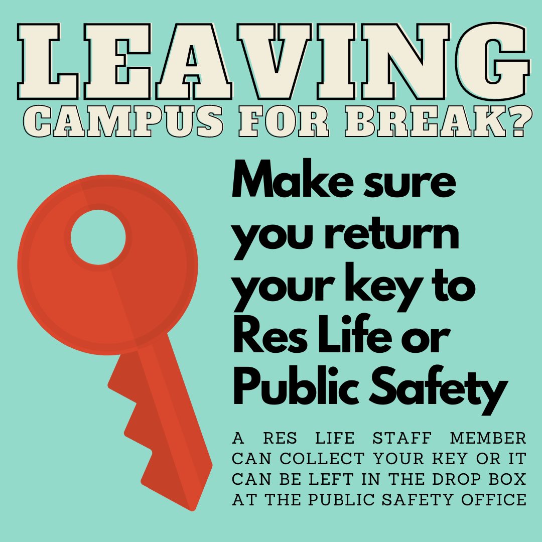 In-person classes will now end on Friday 11/20 - be sure to drop off your key before departing campus! 🔑 <a href="/NC_ResLife/">NC_ResLife</a> <a href="/NicholsSGA/">Nichols College SGA</a> <a href="/Nichols_College/">Nichols College</a>