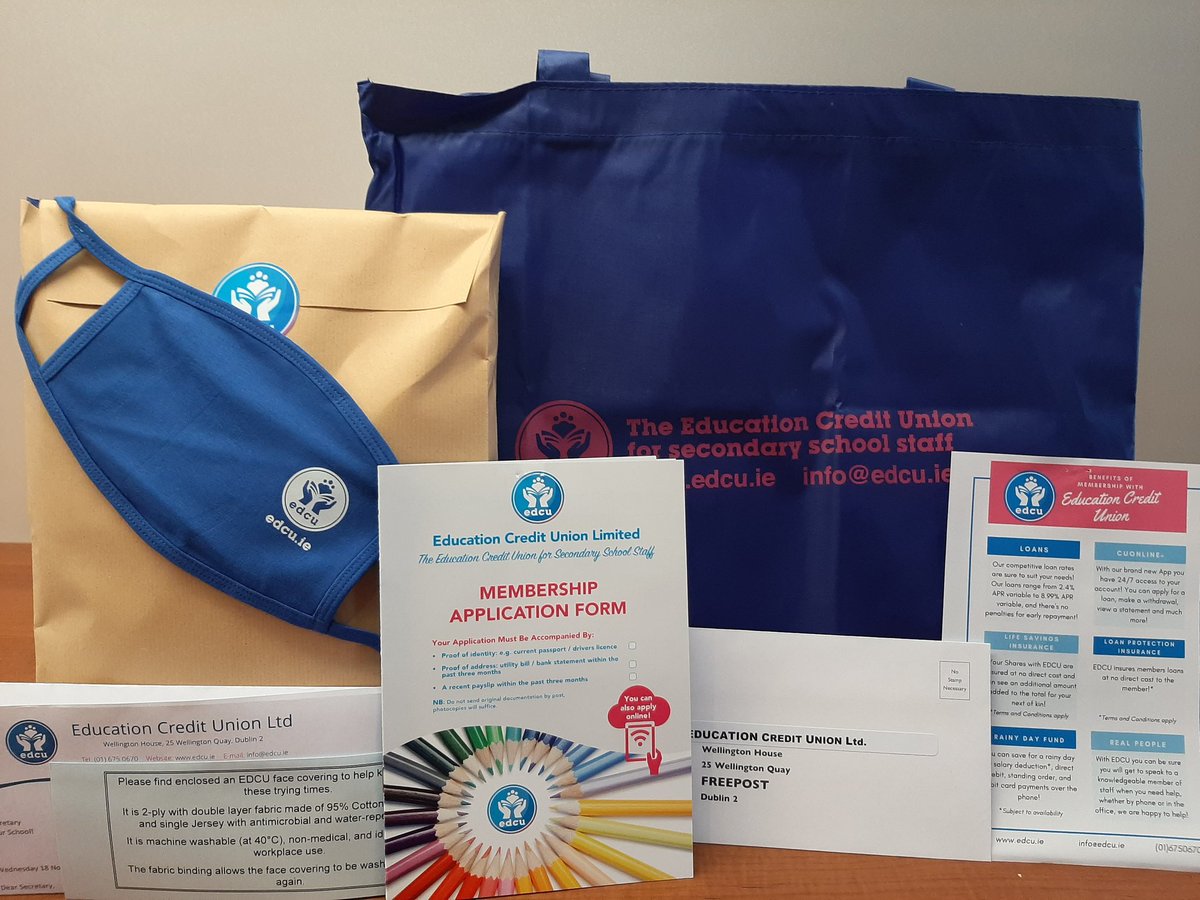 EducCreditUnion's tweet photo. Take a look at our gorgeous member packs! If you want one sent to your school get in touch! Email sinead@edcu.ie with your name and your school! Limited amount of goodies left! #teacher #creditunion #openforbusiness #goodies #memberpack #treats #educacion https://t.co/ynStjT9xbA