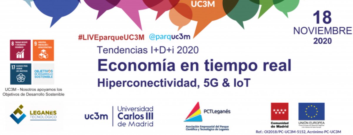 NEXTONICLAB's tweet photo. “La tecnología va a venir y va a ser imparable. Esto plantea un gran reto para los Estados y la Administración Pública: hacer una transición ordenada y planificada para absorber todas las ventajas de #5G y crear empleo.” Arturo Azcorra en 'Economía en tiempo real' #LIVEparqueUC3M https://t.co/MhoMjmE0ug
