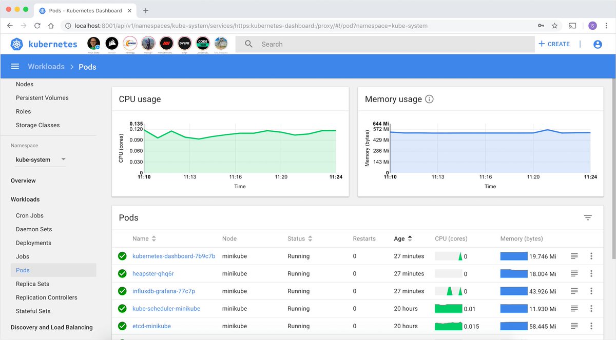 Taking Kubernetes 1.20 beta for a spin. SIG Dashboard have been busy! I love the new #Kubernetes #Kronicles feature! Now I can tell everyone about my crashLoopBackOffs in an a jiffy. #KubeCon #DevOps <a href="/memenetes/">memenetes</a> #Fleets Thanks <a href="/vmstan/">Michael Stanclift</a>!