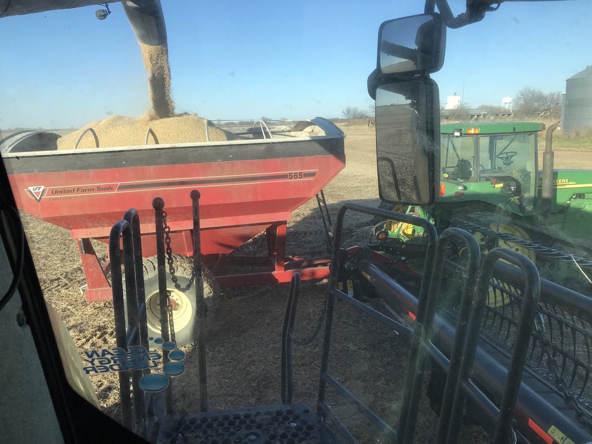 MartinRowCrops's tweet photo. 45 ft FD75 draper making quick work of the last of the soybeans ⁦@Mo_Soy⁩ ⁦@MOFarmBureau⁩ @MacDon https://t.co/XE9gY9aONv