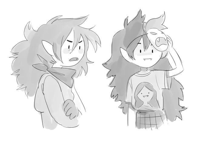 marcy doodles between comms (remember to stream obsidian on hbomax tomorrow!!) 