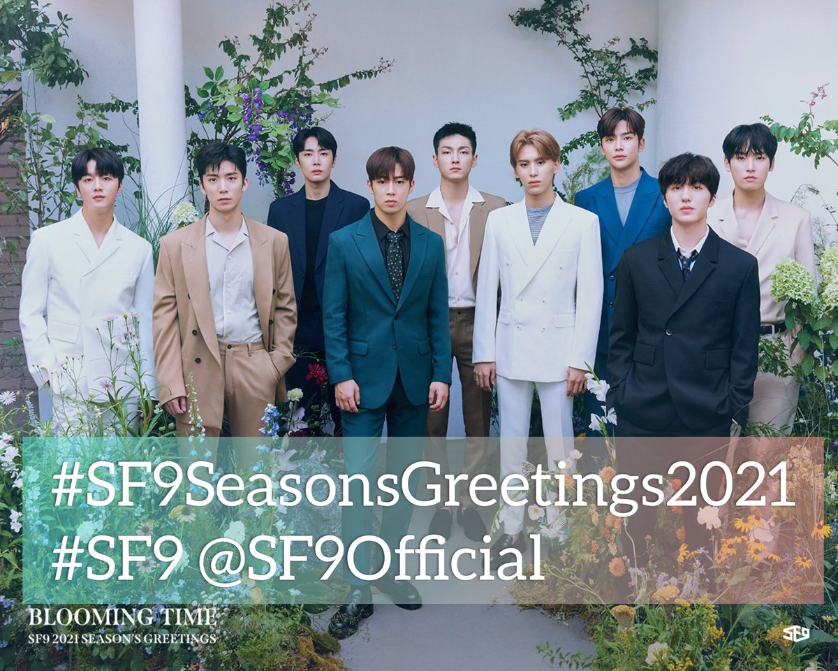 SF9Trendsetter_'s tweet photo. SF9 Seasons Greetings 2021 is approaching. Are you ready, fantasy? 🤭 

Pre-order of Blooming Time will be tomorrow, 3:00pm KST. While waiting for it, we will be having a hashtag party exactly one hour before its release. 

See you! 😉

#SF9SeasonsGreetings2021
#SF9 @SF9official https://t.co/n6NfZsPIiF