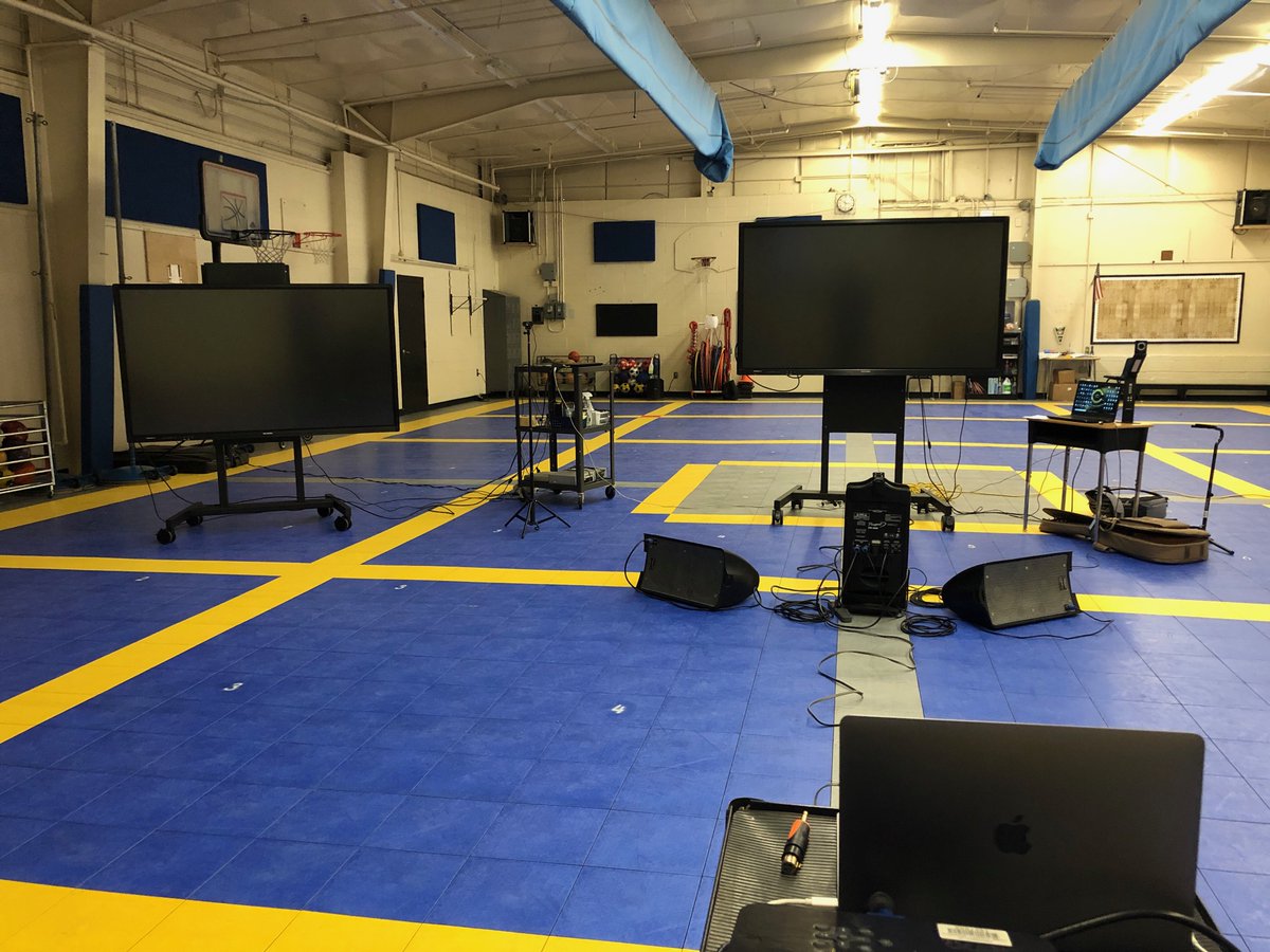 DW_AP_Laverty's tweet photo. Ready for Virtual Grandparent Class Concerts thanks to our awesome music teacher Mr. Duff! THANKFUL to work with staff &amp; admin team committed to making school feel normal by doing things we've always done, just in a different way! @CobbPerforms @CobbSchools @duewest_es https://t.co/HEbo9iDpsy