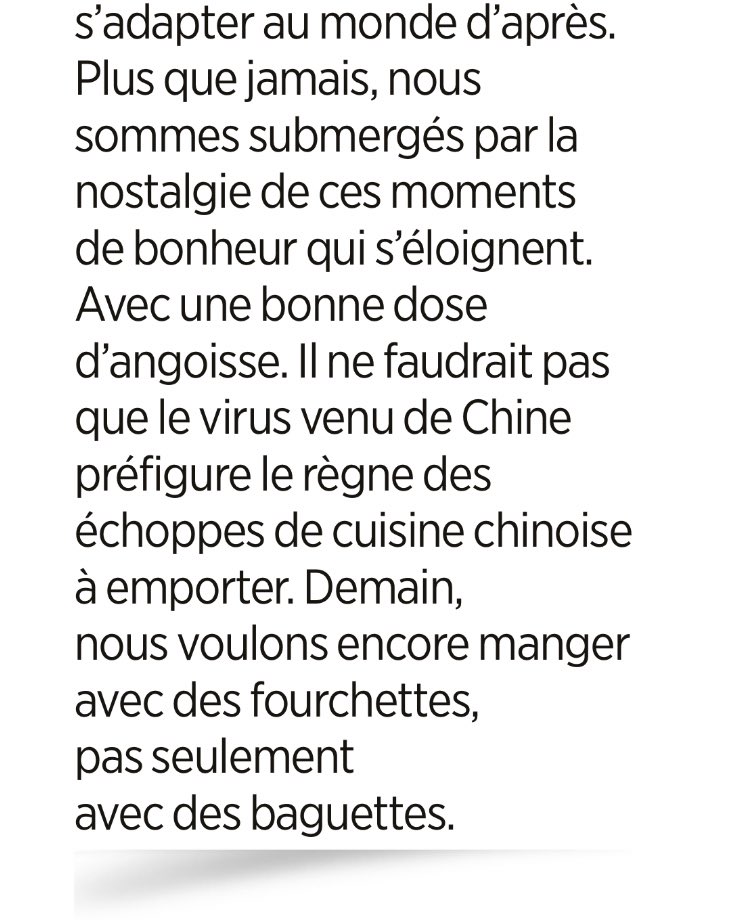 leosoesanto's tweet photo. La fin douteuse, tendance sinophobe, de l'édito du Parisien dans sa défense des restaurants fermés et sinistrés. https://t.co/QPrdskqHz7