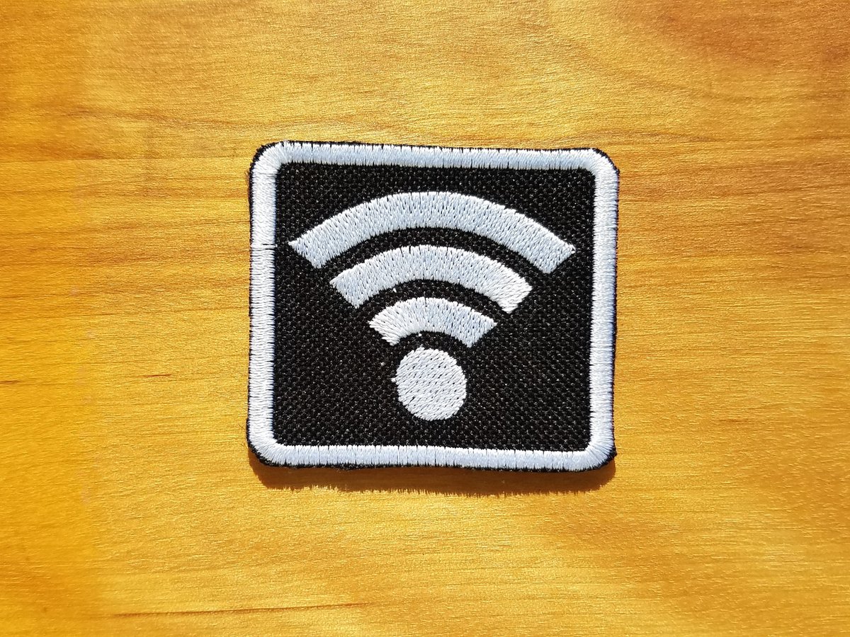 Computer_Patch's tweet photo. Excited to share the latest addition to my #etsy shop: Square Wifi Symbol Iron on patch - Shiny Metallic Embroidered. 

https://t.co/p6JQaLwGKY

#christmas #networking #networkrouter #computerpatch #Wifi #nerd #stockingstuffer https://t.co/JjoXpmFW16