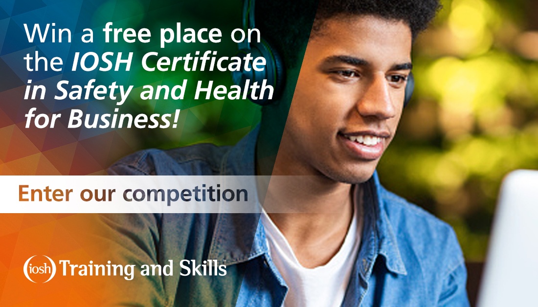 IOSH_tweets's tweet photo. Did you know we are giving a free place on the IOSH Certificate in Safety and Health for Business Level 3 e-learning qualification? 🏆
Enter here: https://t.co/gzONoZb50A
Good luck!👍
#WIN #IOSHeLearning #CompetitionTime #IOSHQualification #HealthAndSafety #Training https://t.co/nPTkN9PYAq