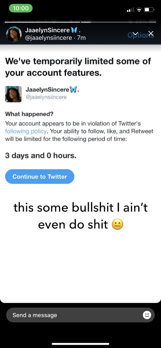 MookSlab's tweet photo. Mfs getting blocked on Twitter already 😂😂 https://t.co/UpcSUJ8SCh