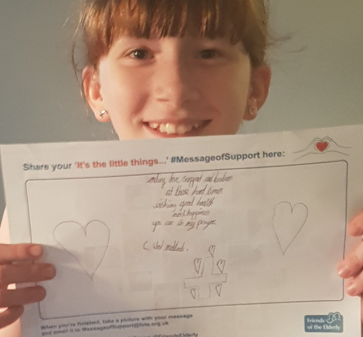 wifeyR20's tweet image. @abbeyprimary #MessageofSupport E and C have made messages of support and sent to friends of the elderly to be shared with residents and care home staff