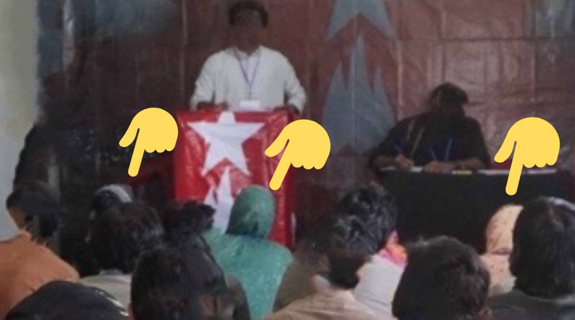 Notice the 4 women sitting at front row of this banned “22nd Council Session of BSO-Azad terror org” meeting in an underground location on 13 November 2020.This is proof that these women stand at the very heart of this terror group that’s designated a banned org by NACTA./2  https://twitter.com/khurramdehwar/status/1277553004565221377