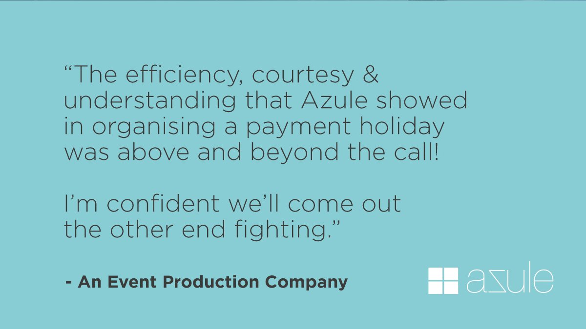 azulefinance's tweet photo. 2020 has been a difficult year for many. And we are trying to help in any way possible. We want everyone to come out the other end fighting!π
#AssetFinance #PaymentHoliday #AffordingCreativity https://t.co/on7HV4Y3o3