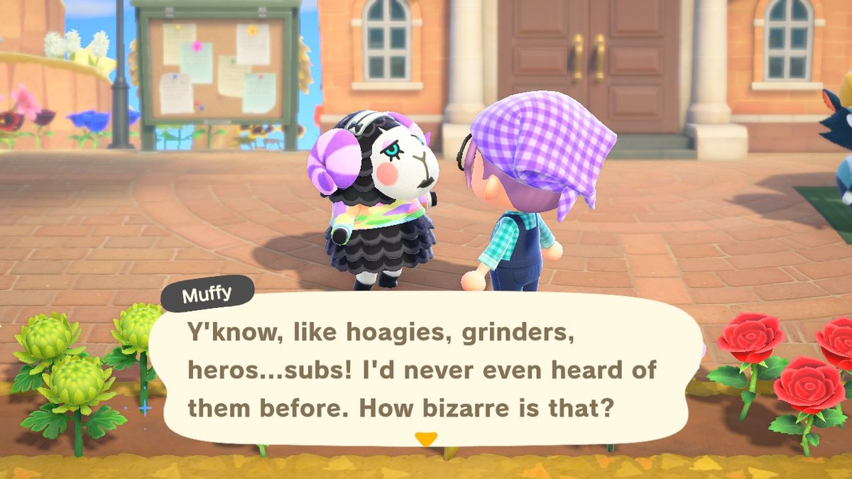 MrsCup91's tweet photo. Wait, #Muffy... When did you go to the states? #AmericanSandwiches #ConfusedCanadian #AnimalCrossing #ACNH #NintendoSwitch https://t.co/8MUXJT2siA
