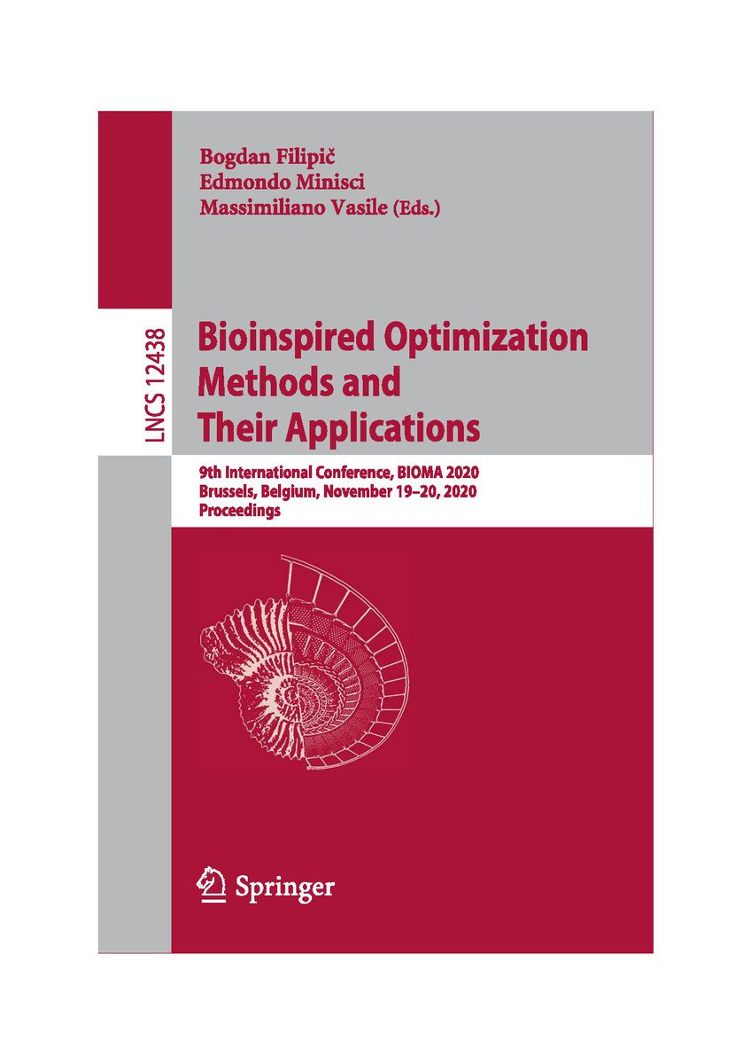 BogdanFilipic's tweet image. Proceedings of the 9th International Conference on Bioinspired Optimization Methods and Their Applications, #BIOMA2020, are now available in #Springer #LNCS springer.com/gp/book/978303… 
@icelab_uk @utopiae_network