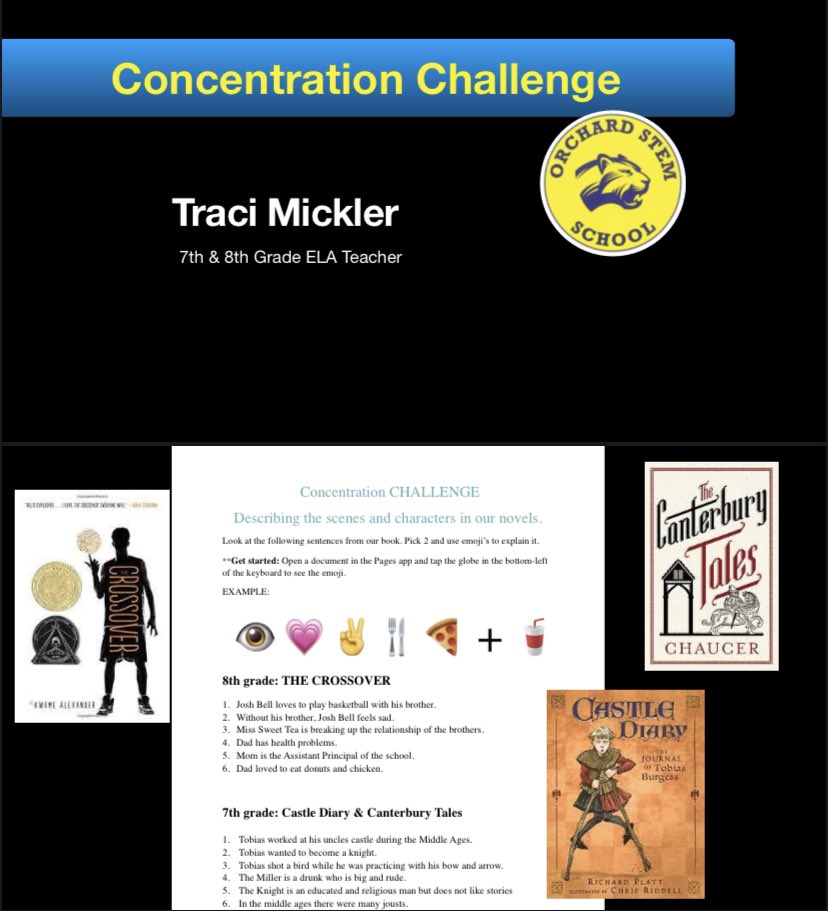 Students continuing to love our challenge... next up- Concentration!! <a href="/OrchardSTEM/">Orchard STEM School</a> <a href="/CLEMetroSchools/">Cleveland Metropolitan School District</a> #appleedu #30daycreativitychallenge #everyonecancreate