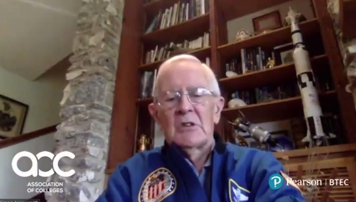 Charles Duke is the 9th person to speak at #CollegesLive and was the 10th person to walk on the moon.