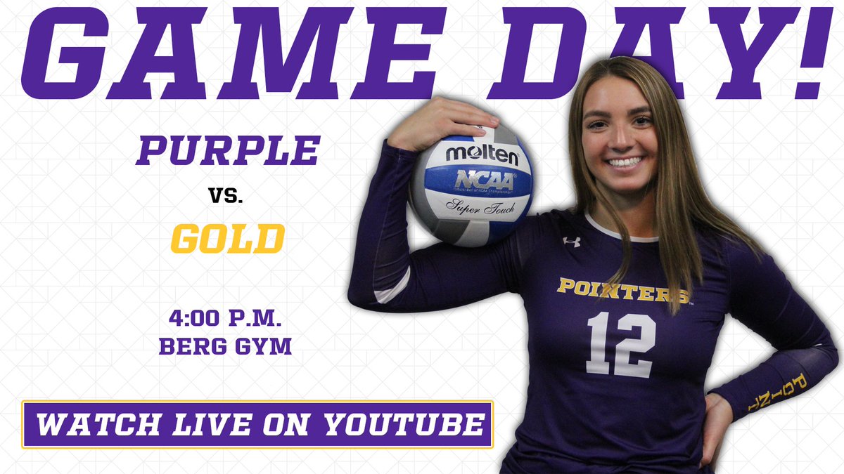 UWSPAthletics's tweet photo. Smiling because it's GAME DAY!!! @UWSPVolleyball closes out the fall semester with an intrasquad scrimmage this afternoon. #Pointers fans, you can tune in live at https://t.co/Dw6pgbVNJz https://t.co/R8tIoVQ3H0