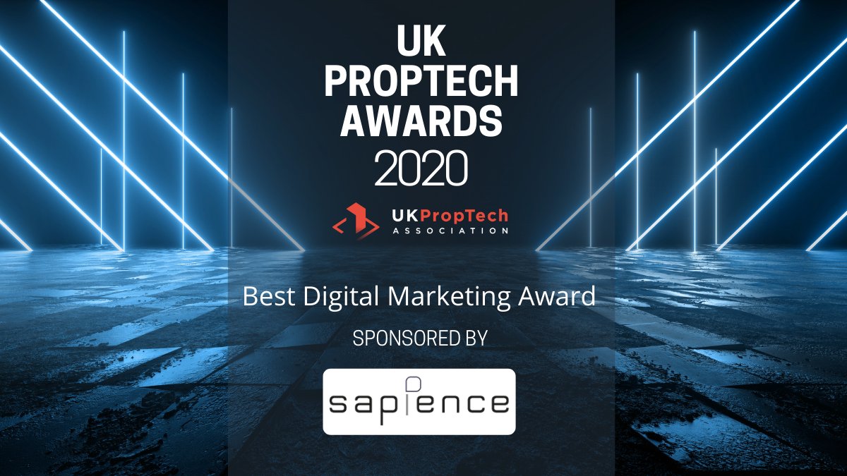 SapienceComms's tweet image. Today Sapience is sponsoring the best digital marketing award for @UKProptech awards 2020🏆

Good luck to all the participants and may the very best win!

#marketingawards #proptechawards #marketinggrowth #digitalmarketing #property #technology