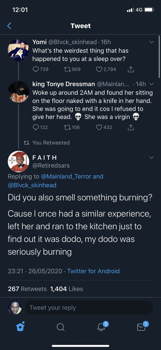 KhalDieko's tweet photo. Two twitter conversation this year that makes me laugh when i think about it. https://t.co/v3ld8VZ7Ub