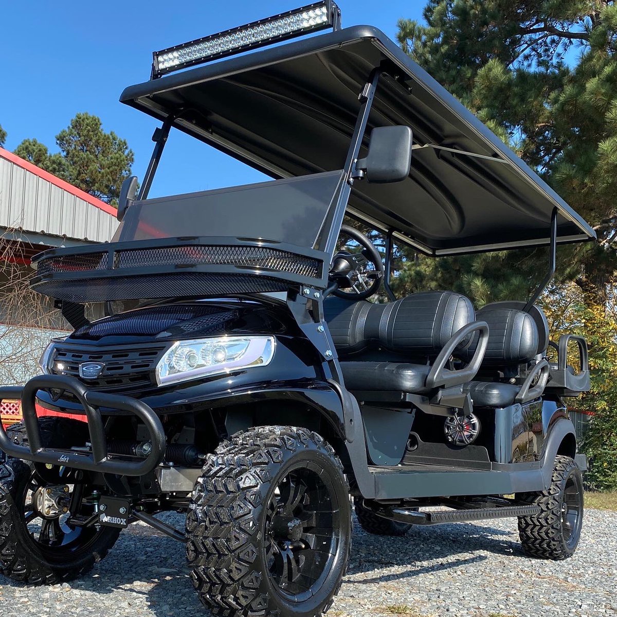 SportzSouthern's tweet photo. 2021 Club Car Villager 6 Vampire Edition Custom Golf Cart https://t.co/DodnhDaN6T