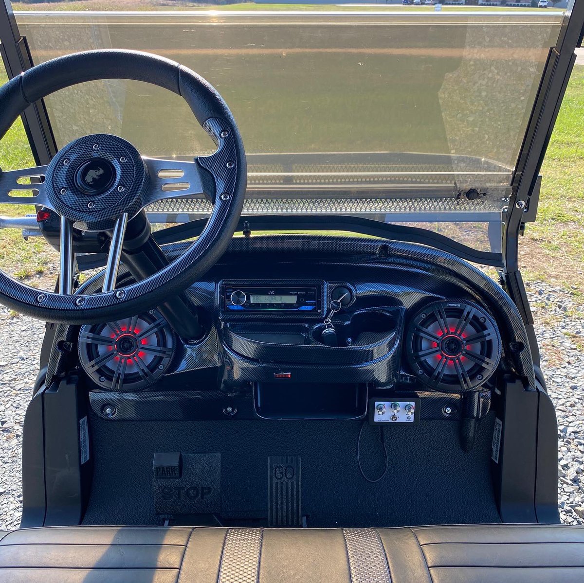 SportzSouthern's tweet photo. 2021 Club Car Villager 6 Vampire Edition Custom Golf Cart https://t.co/DodnhDaN6T