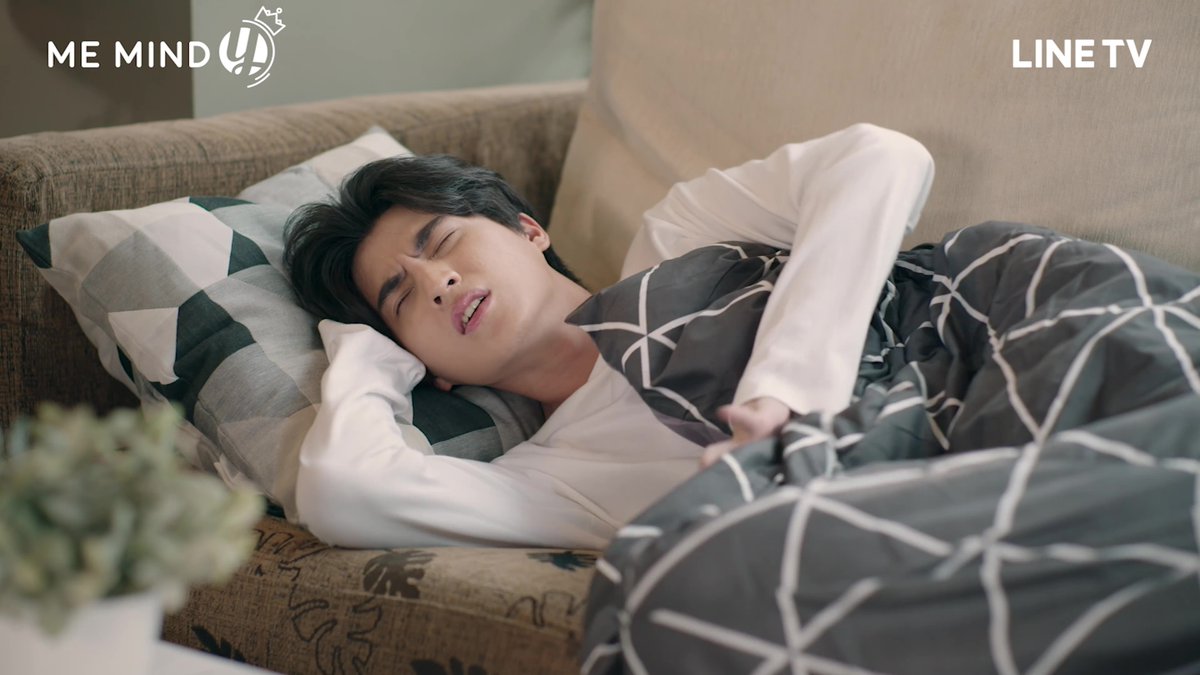 The next scene follows, with Type walking into the living room and covering himself with it. After the opening credits, Type wakes up, still on the couch and covered by the same blanket.