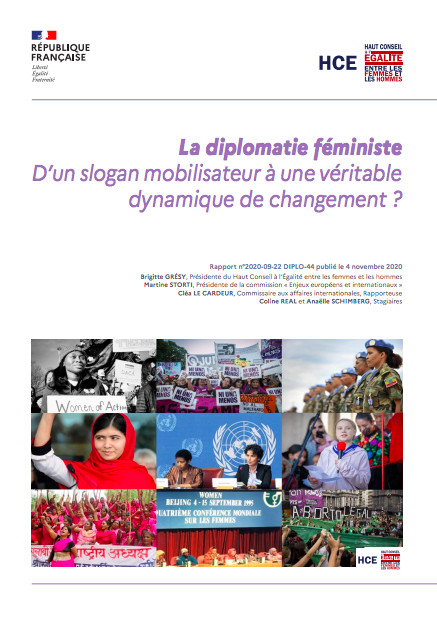 HCEfh's tweet photo. [RAPPORT DIPLOMATIE FEMINISTE] Le @HCEfh remet son rapport sur « La diplomatie féministe : d’un slogan mobilisateur à une véritable dynamique de changement ?»

Le CP 👉 https://t.co/G3tdtuH9vu

Le Rapport 👉 https://t.co/gwPhhsSCla https://t.co/Ka6bjjxOlu
