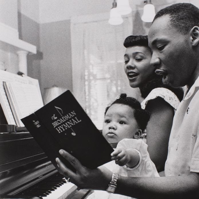 America (1960s). Photographed by Moneta Sleet Jr, a staff photographer for Ebony Magazine from 1955 to 1996. He's most known for his photos of Dr. King and his family.