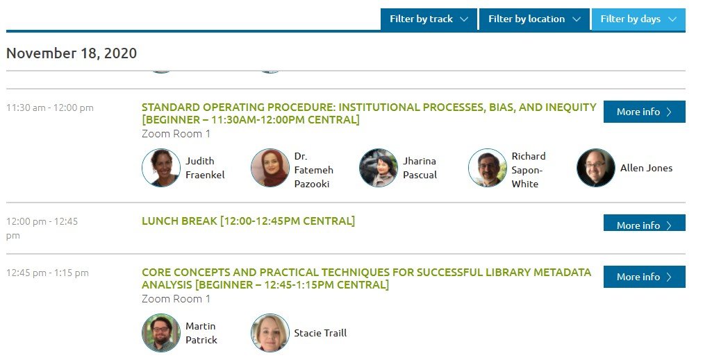 librarypower's tweet photo. Attending ALA's Core Forum 2020? Look for our own Judith Fraenkel and Allen Jones of The New School in their presentation on "Institutional Processes, Bias, and Inequity":  https://t.co/yuF13J3lMj #CoreForum2020 https://t.co/hzxi6fStOK