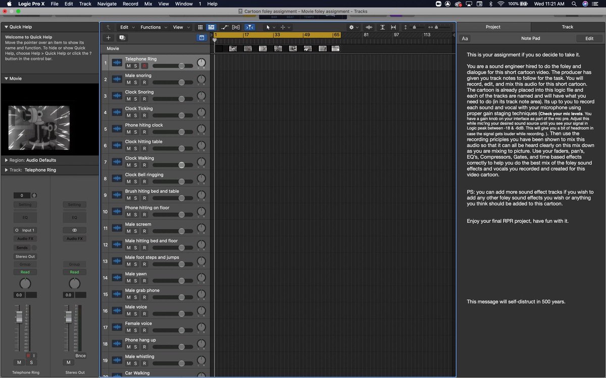 ipzthatdude's tweet image. Creating 23 tracks of sound effects today. #RecordingPrinciples #RecordingArt #RadioPlay #LogicProX