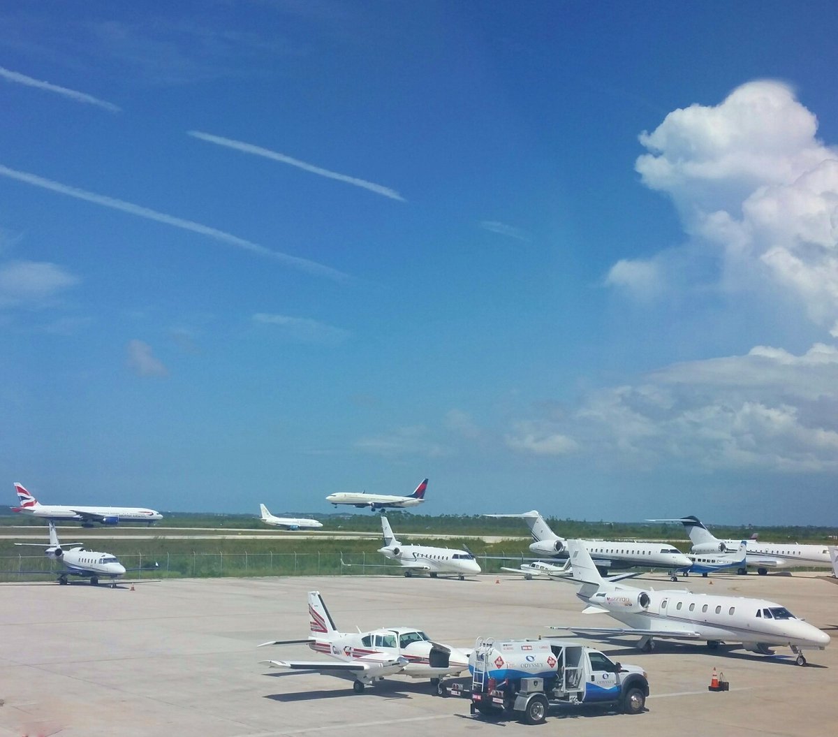 OdysseyBahamas's tweet photo. Looking at old photos, hope to see the airport buzzing like this again soon! ๐๐โ๏ธโ๏ธ๐๐
Travel info for The #Bahamas here - https://t.co/1895foFWWd
#wednesdaythought #FlyAway #avgeek #FlyAwayBahamas #jetset #1FBOCaribbean #bizav #NATA #Safety1st #CleanFBO #aviation #GetOutHere https://t.co/PwIEXN7ZXo