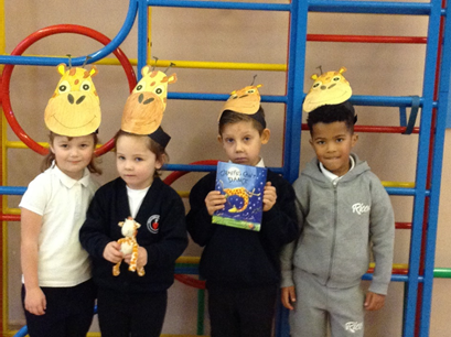SoulsSchool's tweet photo. As part of Positive Behaviours' Week, Reception performed the story of ‘Giraffes Can’t Dance.’ They talked about and used drama and dance to show Gerald the Giraffe’s feeling in different points of the story @AndreaeGiles #giraffescantdance #positivebehaviourweek https://t.co/nq7sVhkt27