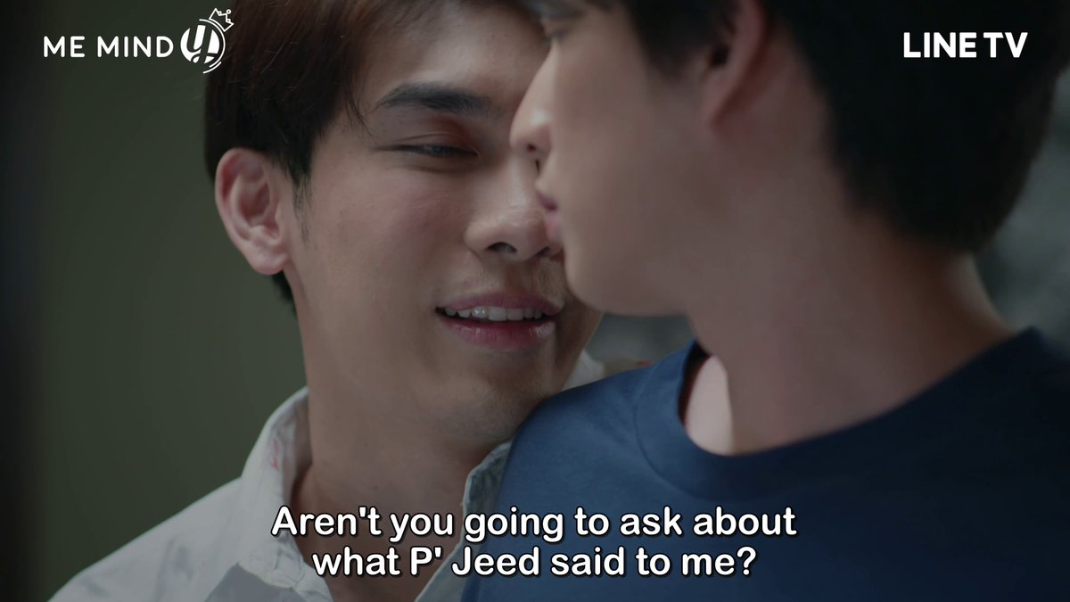 When Tharn comes back home drunk, he is carrying a guitar so we know that he plays at the bar often and because Type thinks Jeed asked where he was, it’s clear that Tharn and Type visit the bar often.