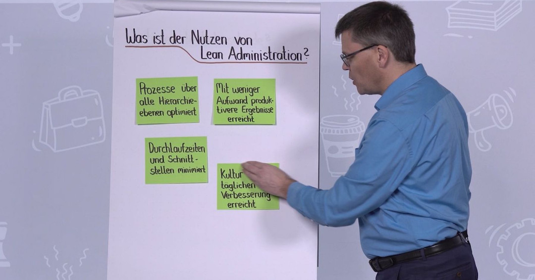 LeanKnowledge's tweet photo. Im diesem Modul erfährst Du zum Einstieg die Definition und den Nutzen, welchen #LeanAdministration mit sich bringt. Fortführend werden die fünf Lean-Prinzipien erklärt und nahegelegt, wie sich diese in den Verwaltungsbereich transferieren lassen. https://t.co/5r3YFr1MOV https://t.co/vpz5t97fWm