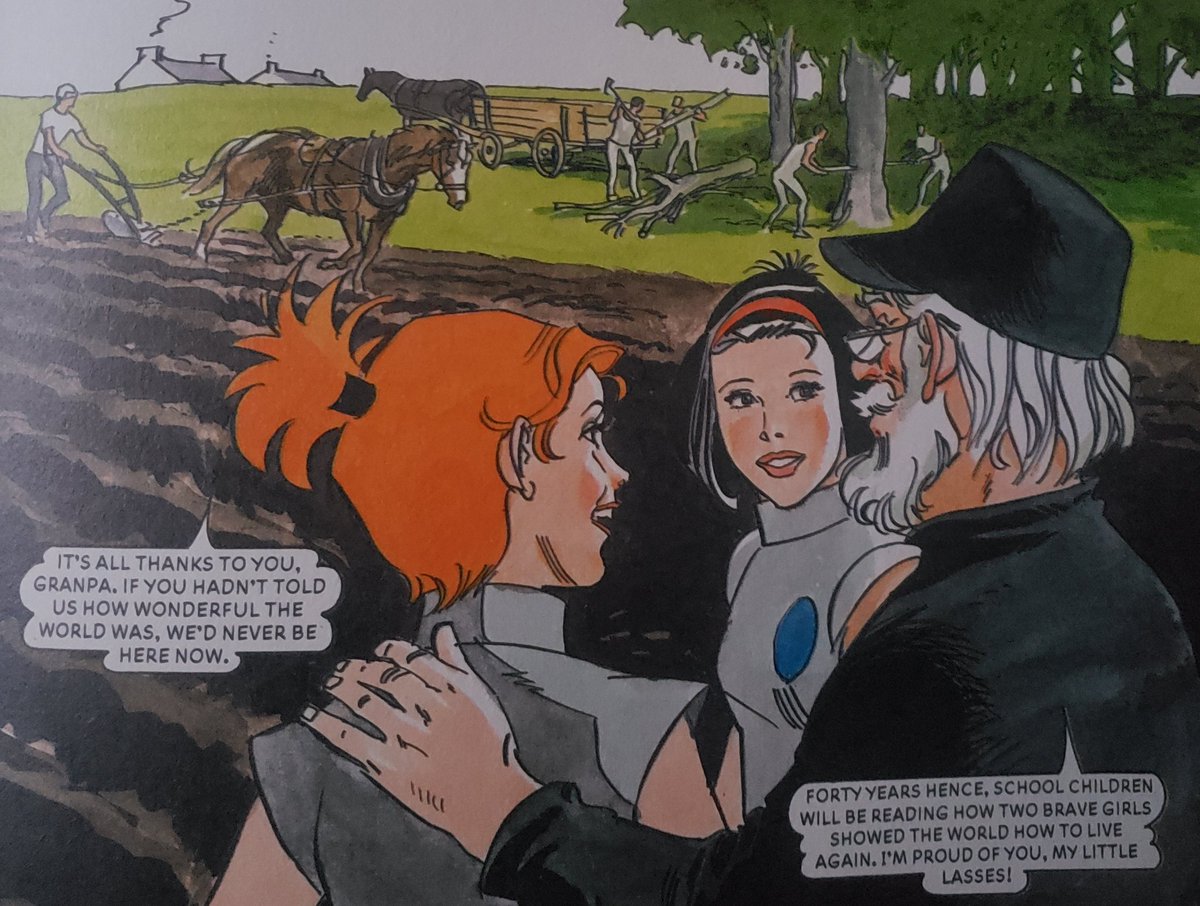 The girls return home on their majestic white mare and, soon after, the curtain comes down. Everything will return to the agrarian paradise we all remember and cherish! #2020  #BuntyKnew